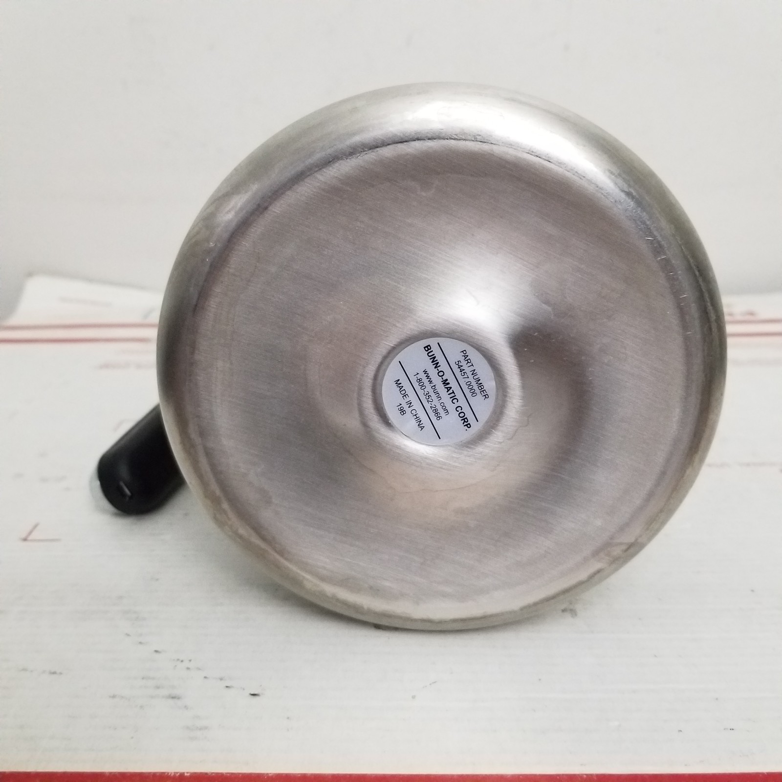 BUNN 1.9 Liter Thermal Carafe Stainless Steel Black BUNN-O-MATIC 54457.0000 OEM