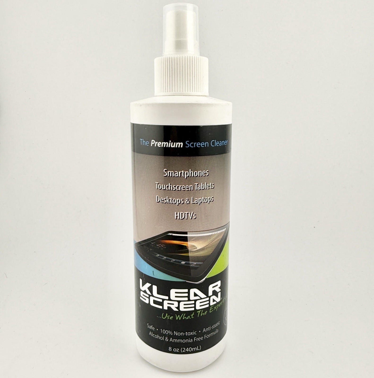 Klear Screen Premium Cleaner Spray – 8 oz Bottle TV Computer Phone Screens New D