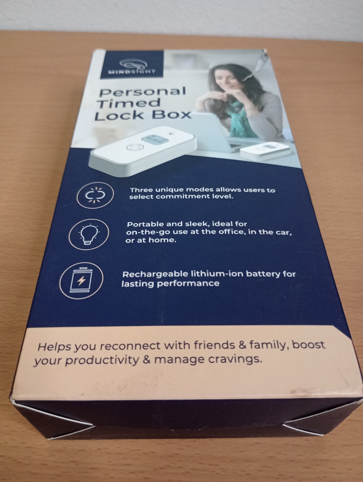 Mindsight Personal Timed Lock Box, Beat Everyday Temptations & Screen Time