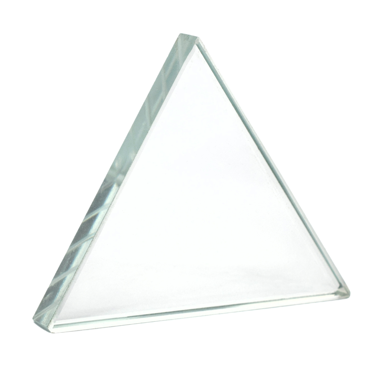 Equilateral Refraction Prism, 75mm Sides, 9mm Thick – Flint Glass – Eisco Labs