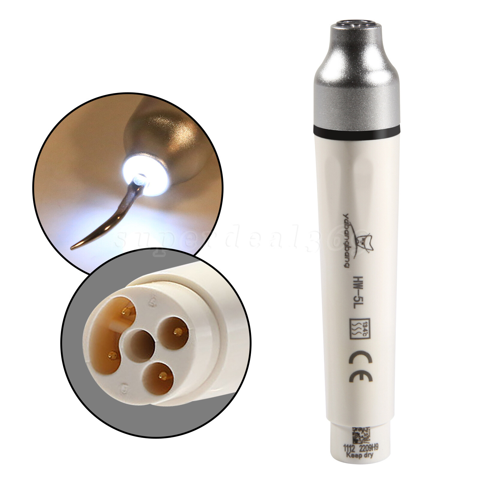HW-5L Dental Ultrasonic Piezo Saler Handpiece For WOODPECKER EMS with LED Light