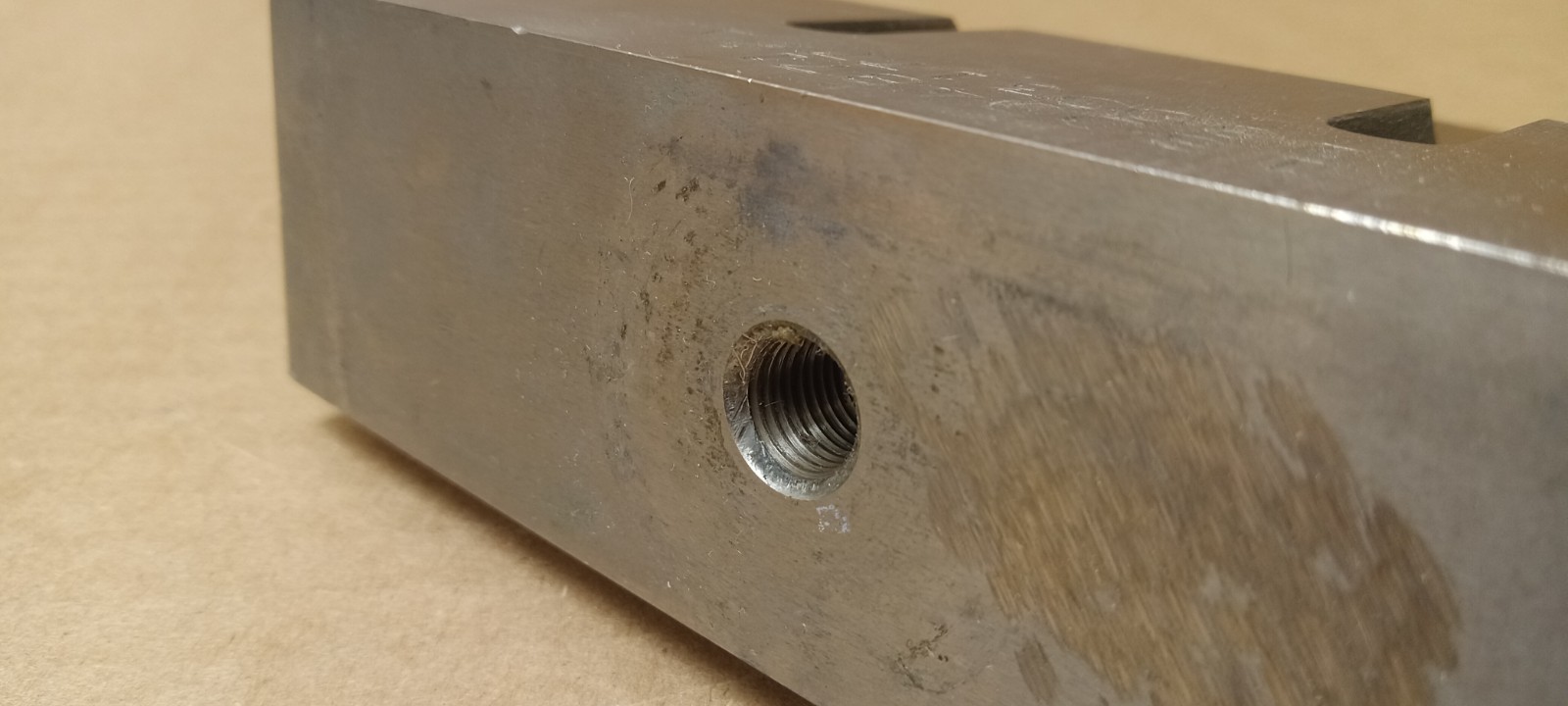 Stepped Rectangular Ultrasonic Sonic Welder Horn Titanium 20Hz Branson