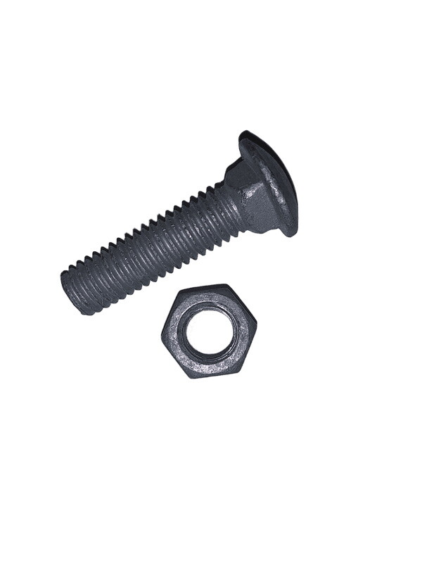 3/8-16 Hot Dipped Galvanized Carriage Bolts And Nuts – 100 Count
