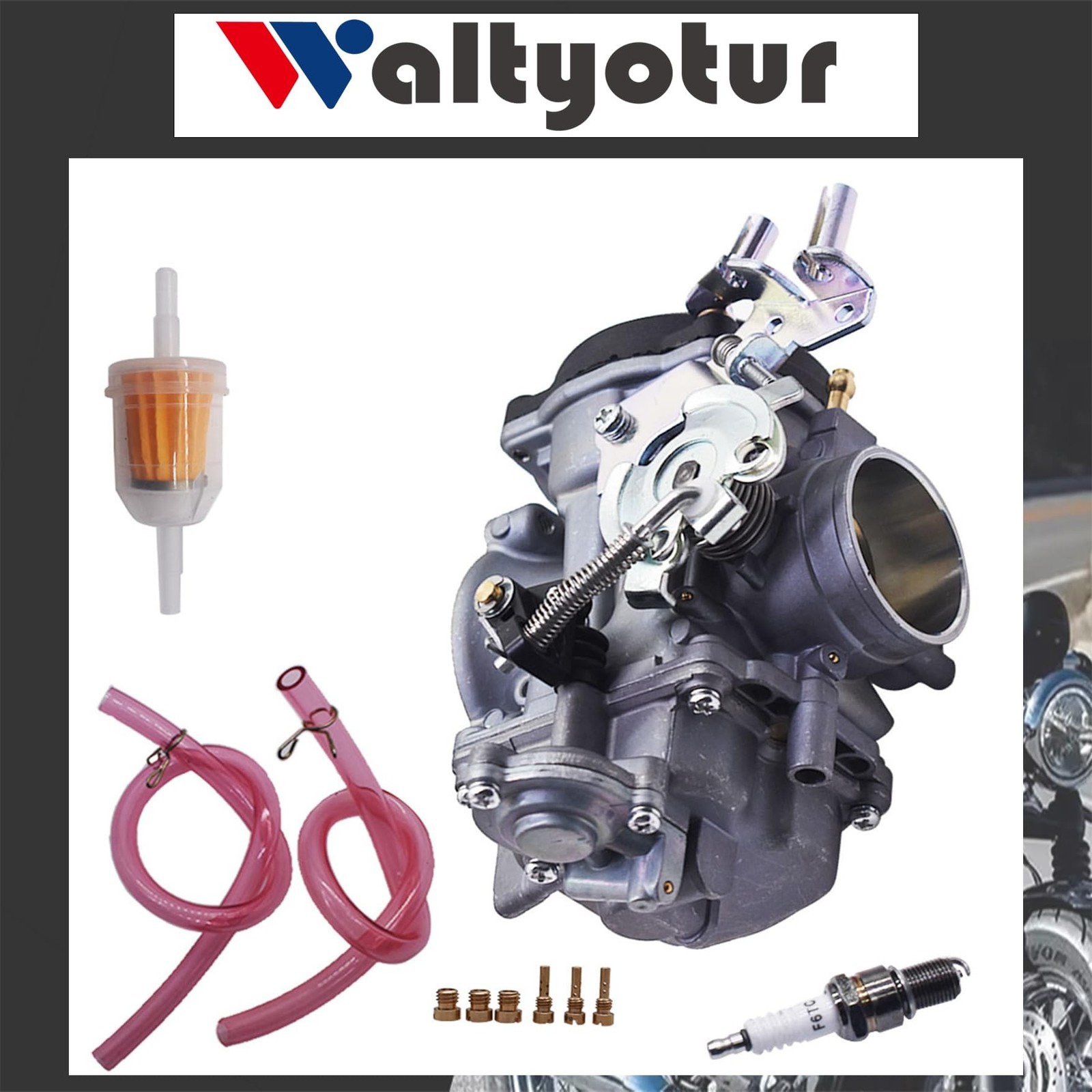 waltyotur 40mm CV40 Carburetor Replacement for Softail/Dyna/FXR/Touring/Sport…