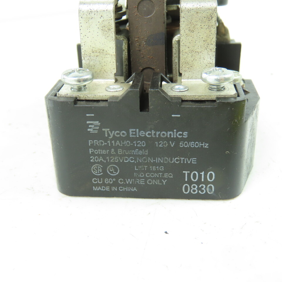 Tyco potter & Brumfield PRD-11AH0-120 Power Relay 120V 20A 50/60Hz
