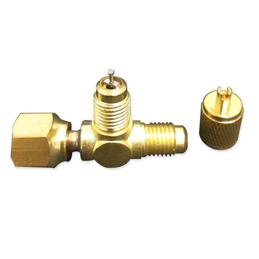 Appli Parts APAT-3X14B Access Tee Fitting 1/4 M. Flare Access x 1/4 F. Flare Swi