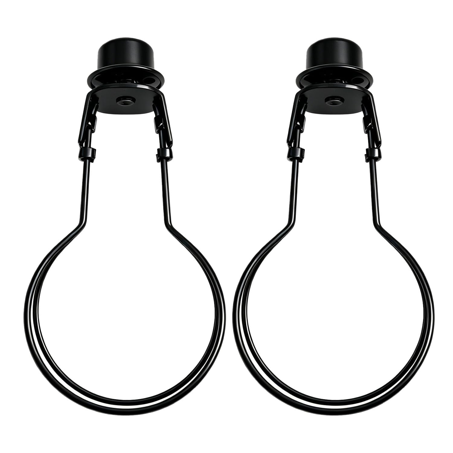 Clip on Lampshade Adapter 2 Pack, Gold Silver Black Antique Bronze Lamp Shade…