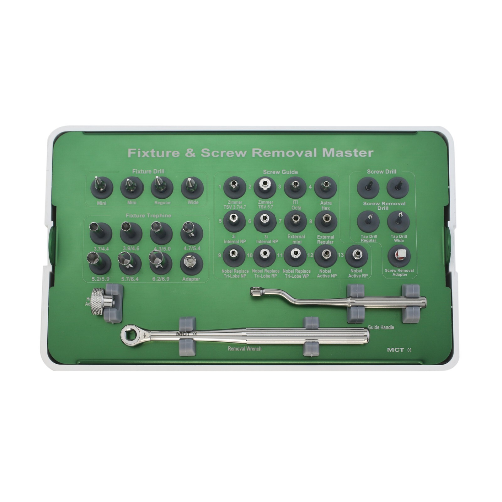 Salvin Implant Rescue Kit MCT FSRK-02 Implant Fixture & Fractured Screw Removal