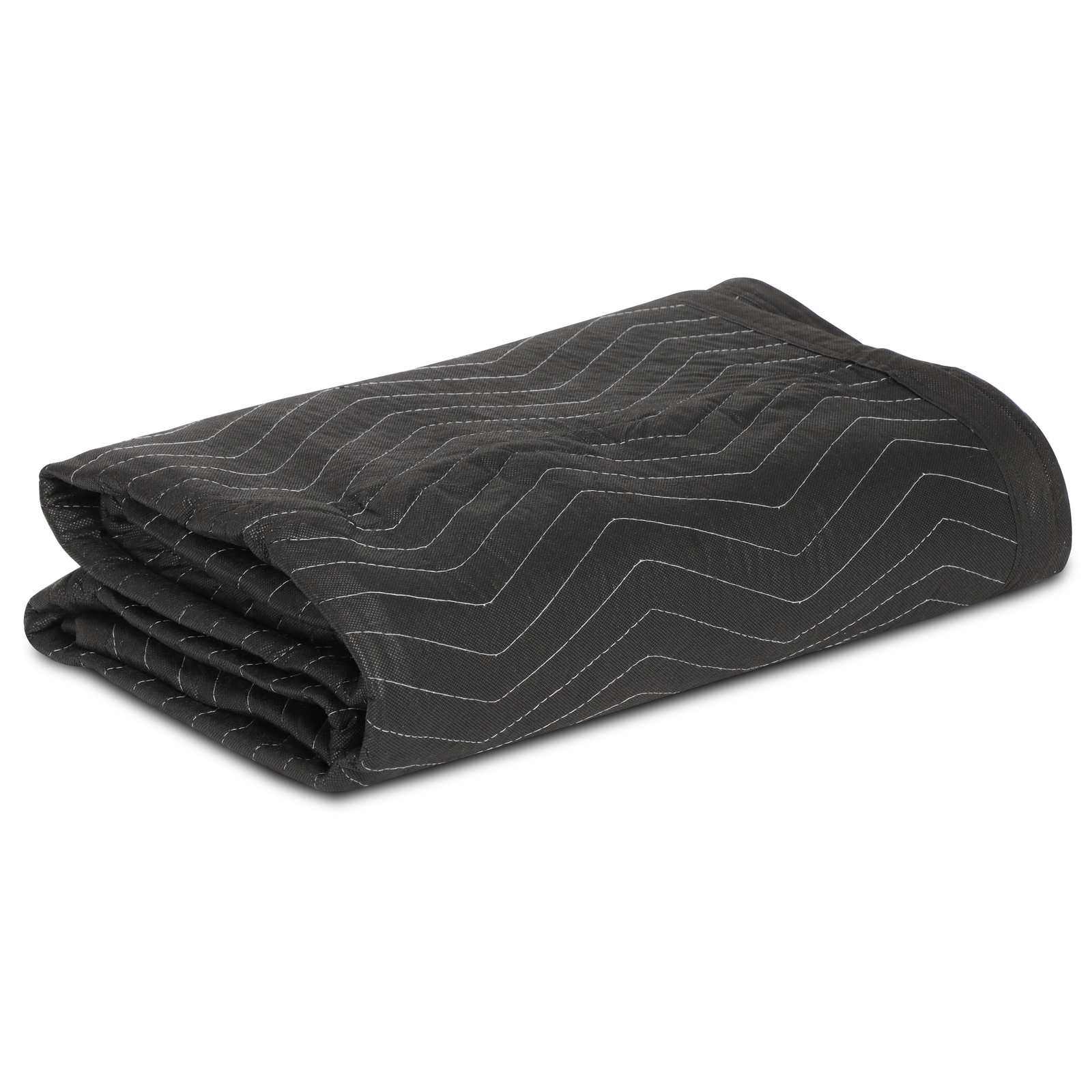 24 Pack Moving Blankets 80″ x 72″ Pro Economy Shipping Furniture Pads Black