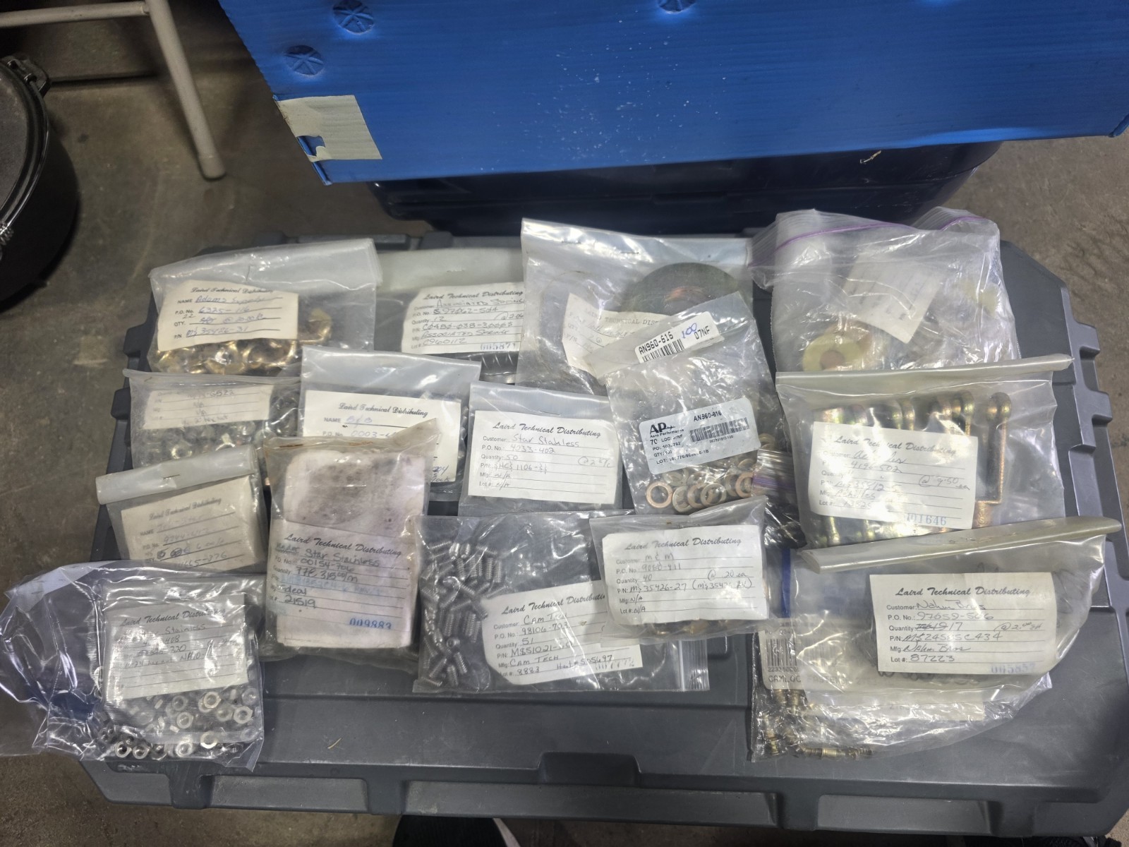 Lot of Mixed Aviation Fasteners and Hardware 20+ Pounds