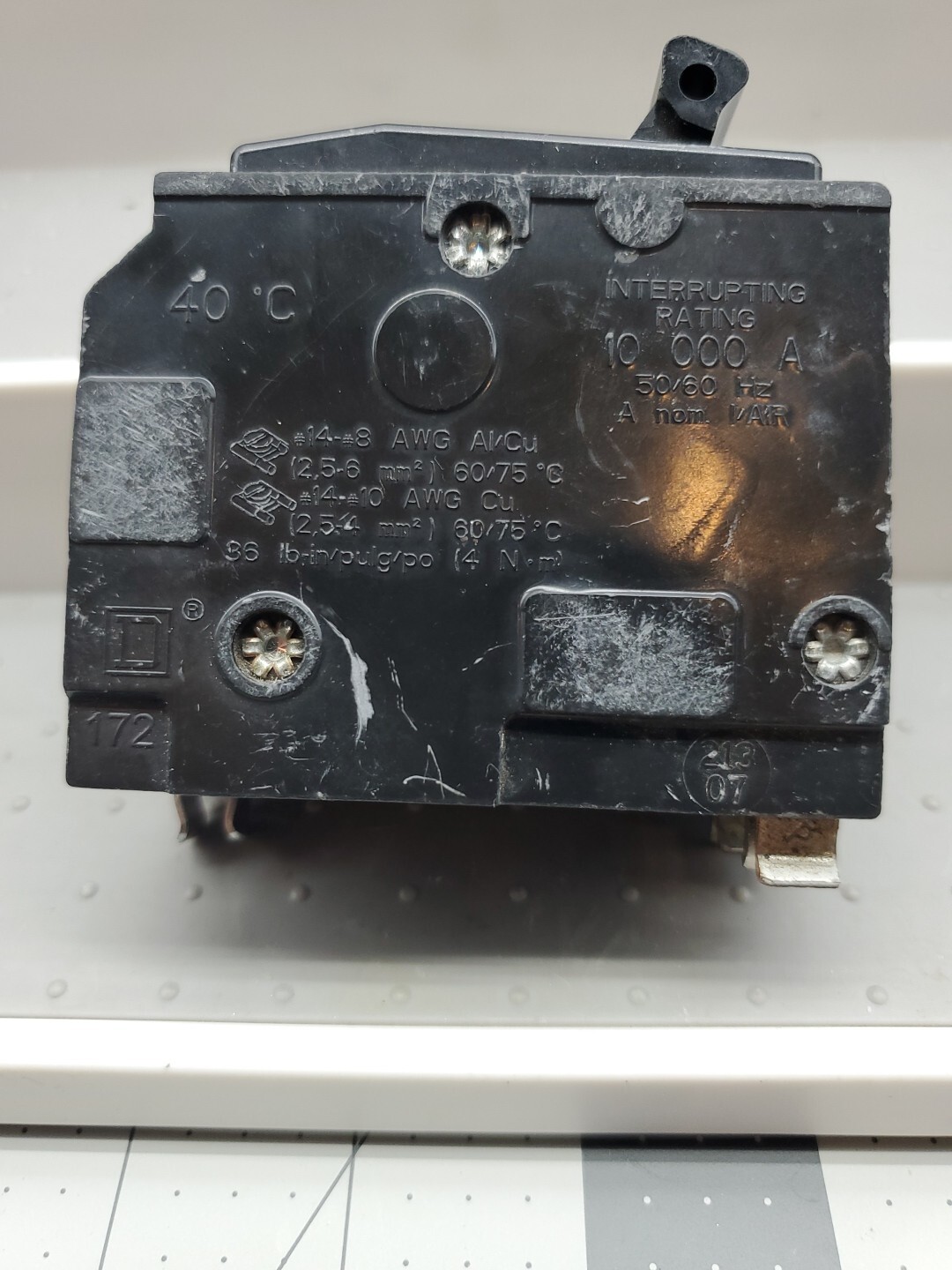 Square D 10A QO-210 2-Pole 10 Amp 120/240V Plug-In Circuit Breaker