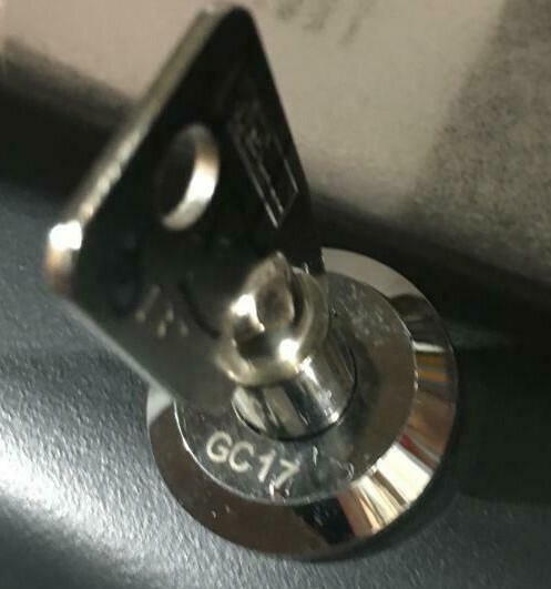 GC17 2 NEW KEYS Sentry Pistol Safe Code: GC17 Handgun Key Models QAP1E & QAP1BE