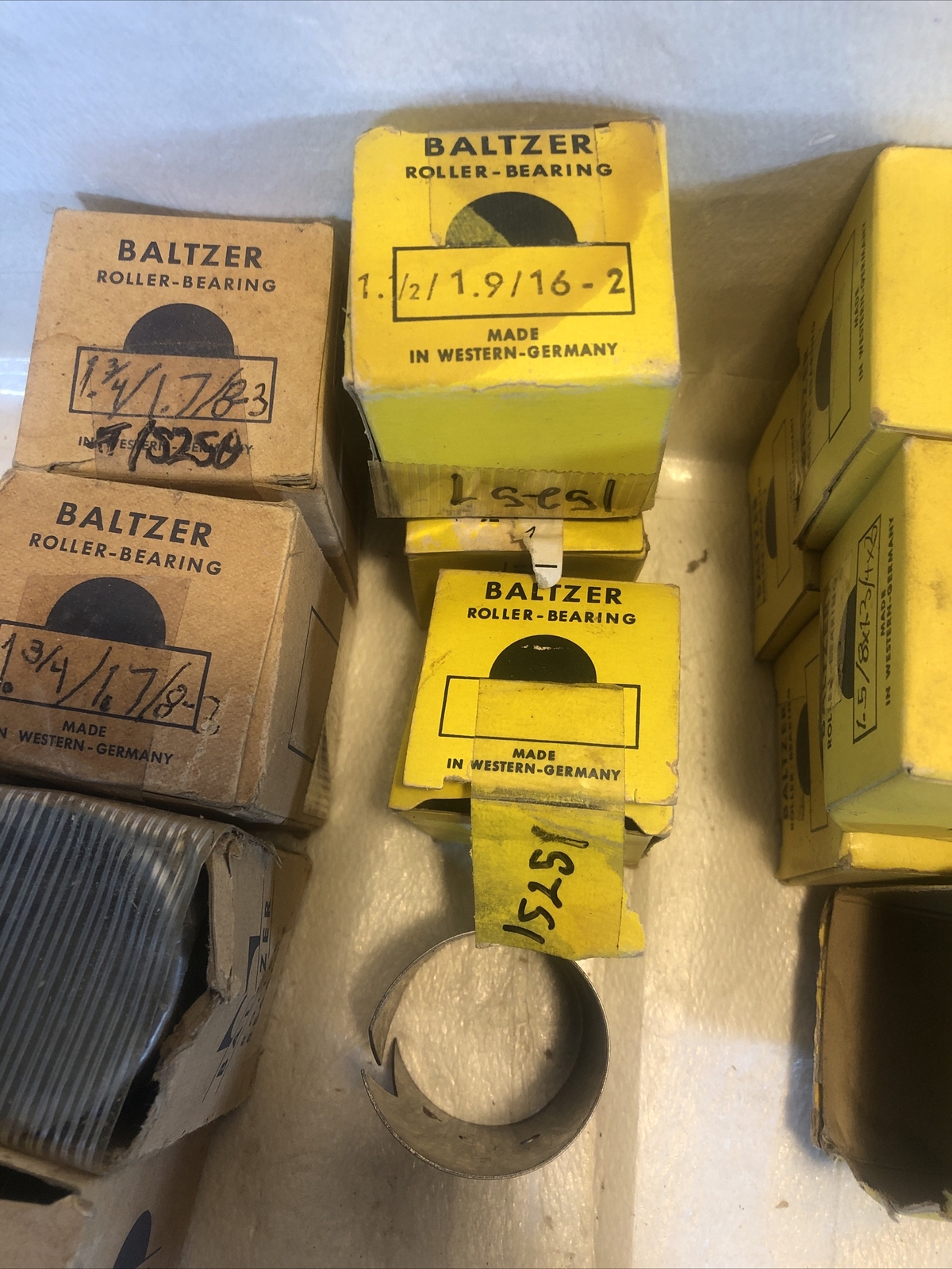 Lot Of Baltzer Roller Bearing 1-5/8×1-3/4×3 1-1/2×1-9/16×2 1-3/4×1-7/8×3