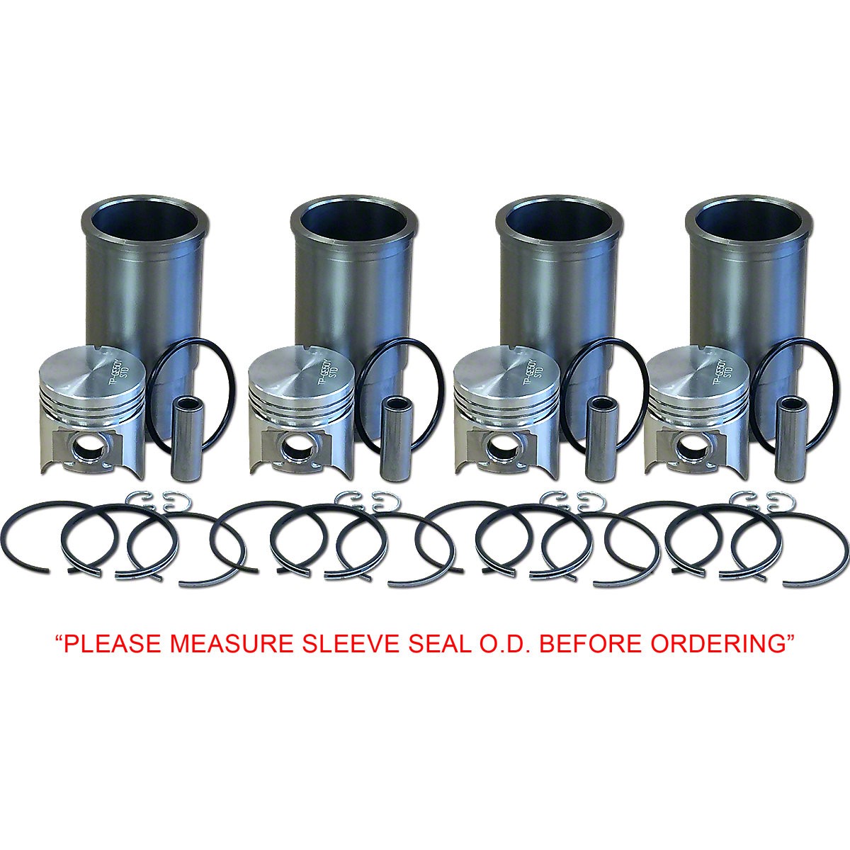Sleeve & Piston Kit 3-1/8″ Overbore Fits Farmall A B C 100 240 Tractor 378277R91