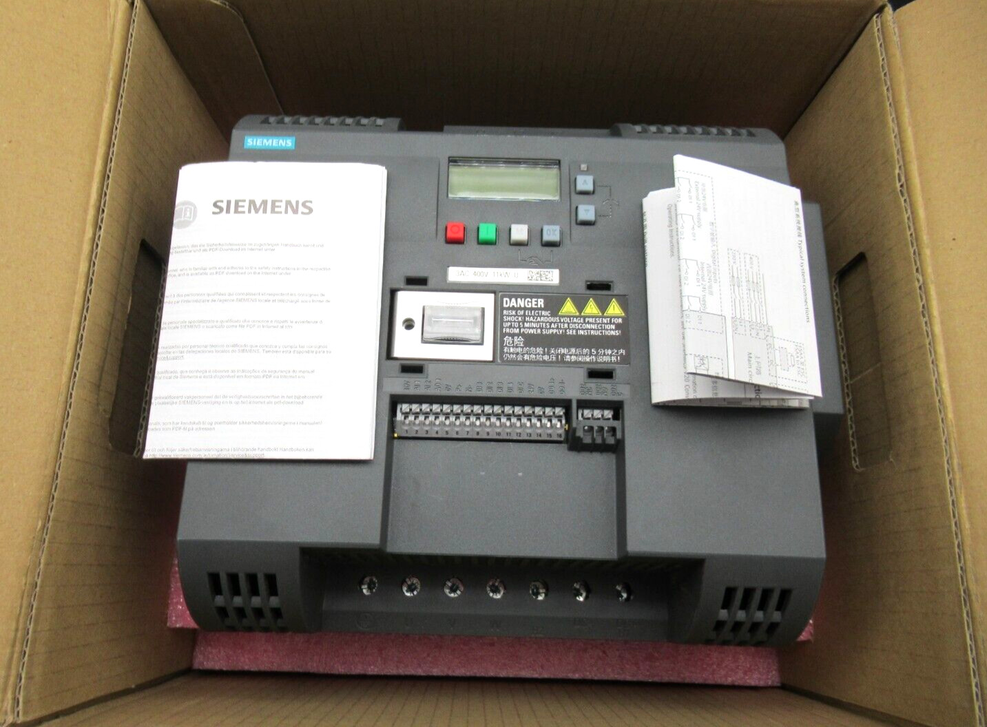 *US SELLER* SIEMENS 6SL3210-5BE31-1UV0 Sinamics V20 VFD 3AC 400V GENUINE *NEW*