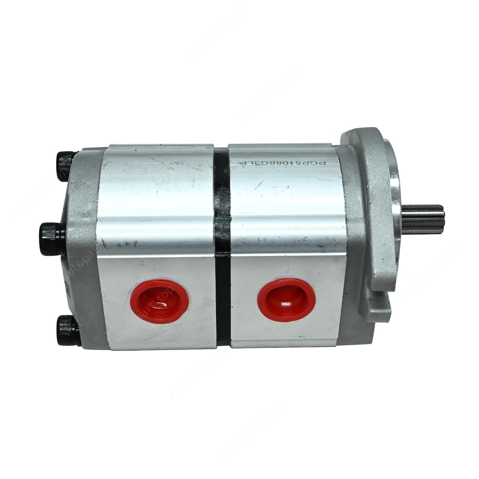 For AGT KTT23 Skid Steer Dual Hydraulic Gear Pump PGP51088G3LP 6-12 GPM