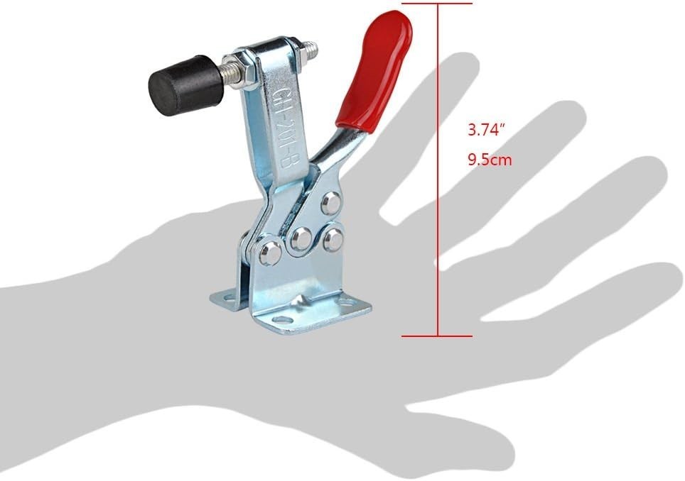 4pc Quick Release Toggle Clamp | 198Lbs Capacity with Corrosion-Resistant Grip