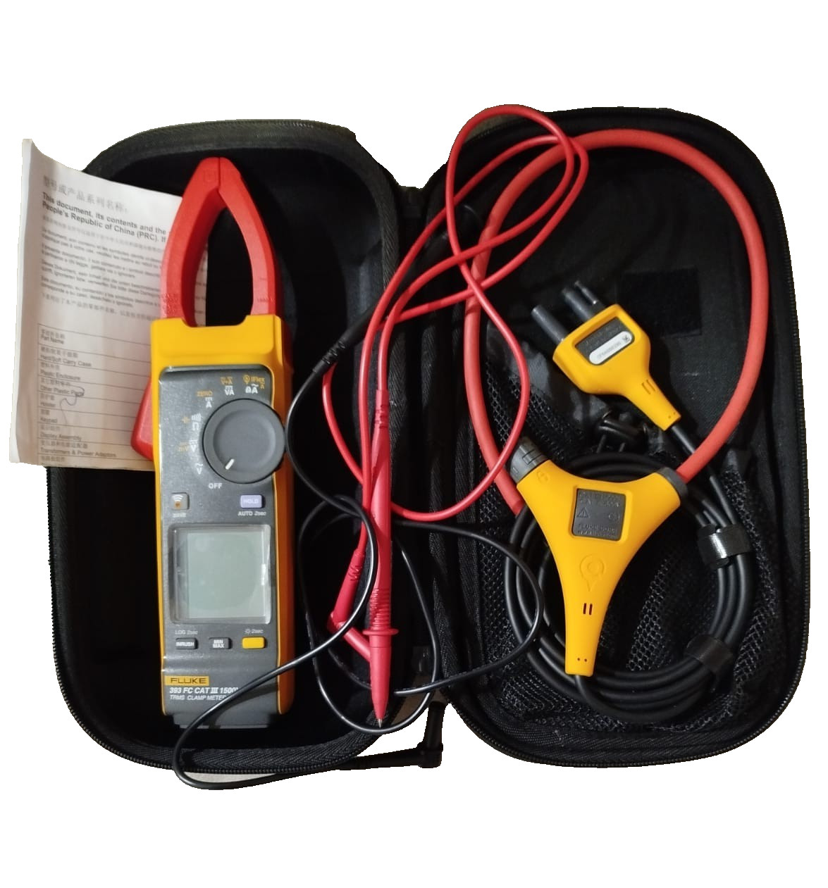 Fluke 393 FC True-RMS Clamp Meter – 1500V CAT III Compact IP54 Rated NEW