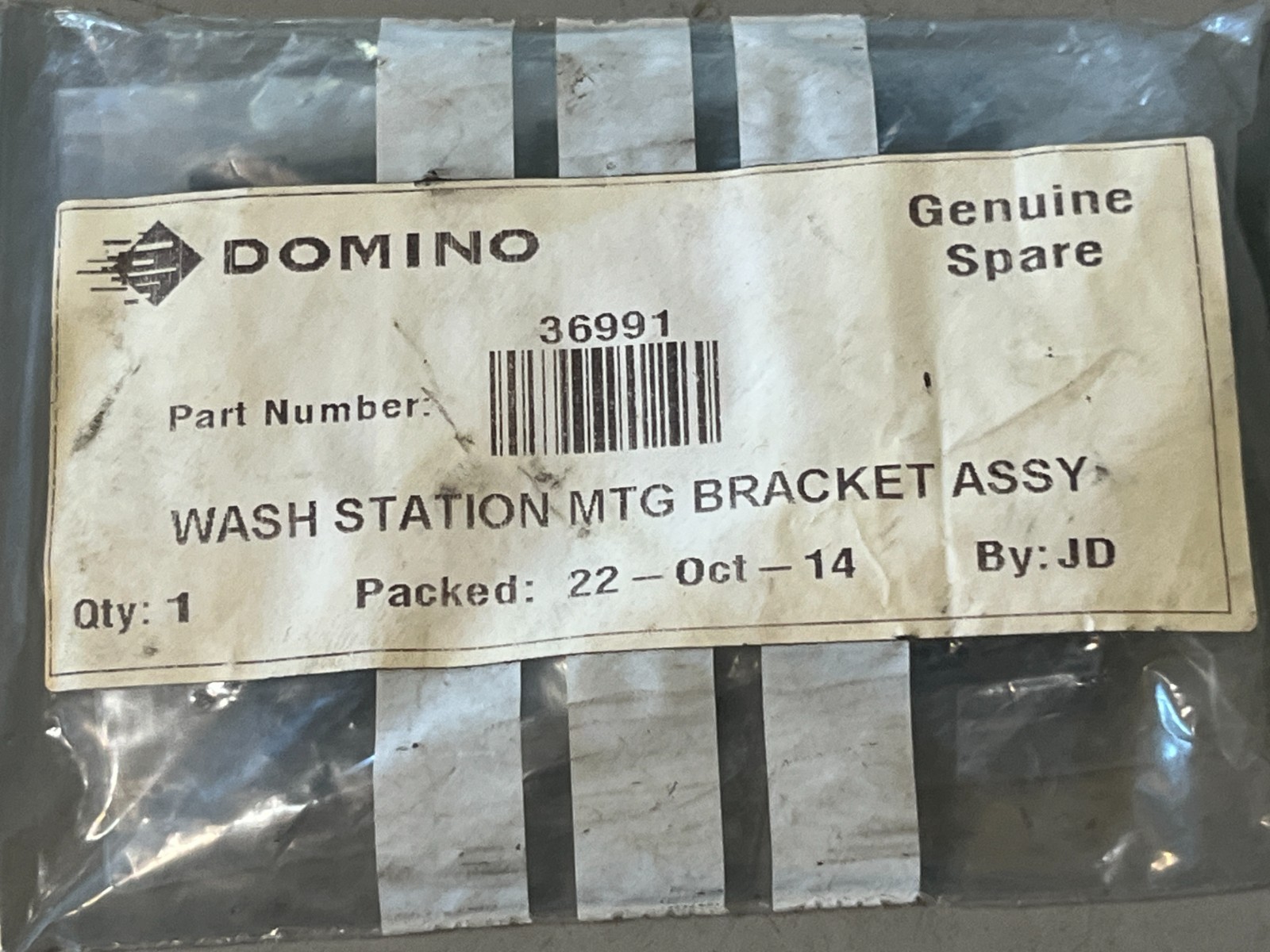 Domino, Wash Station Bracket Assy, 36991