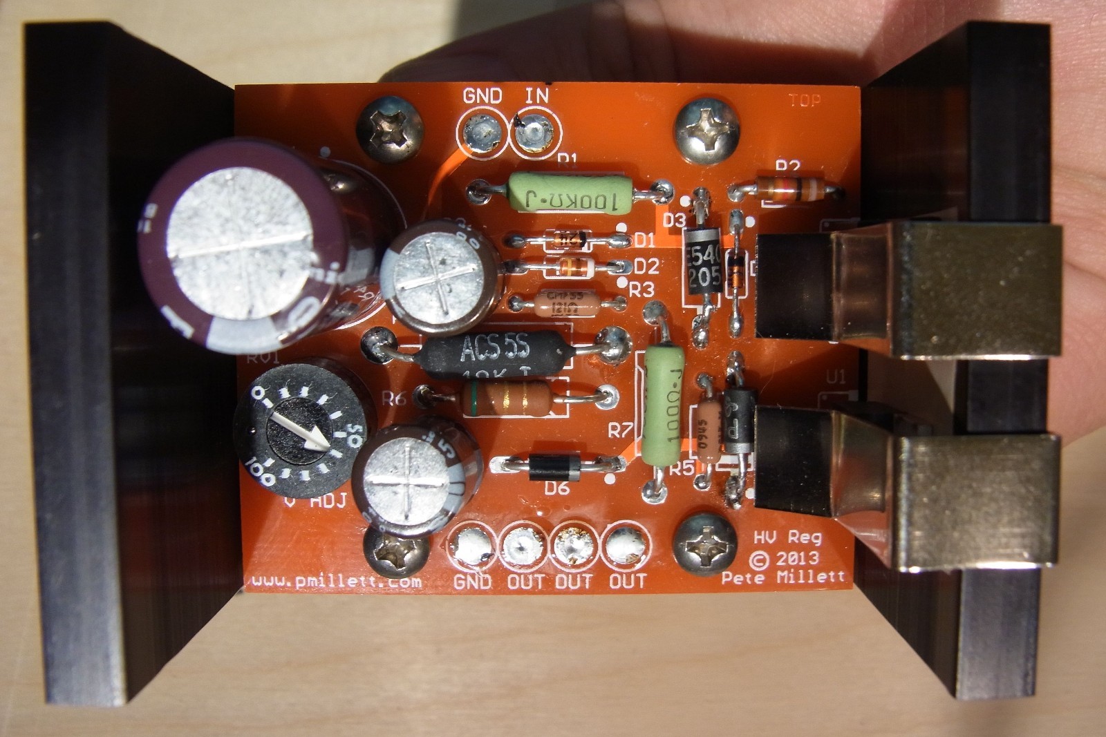 DIY PCB – High voltage «Maida» style regulator PCB