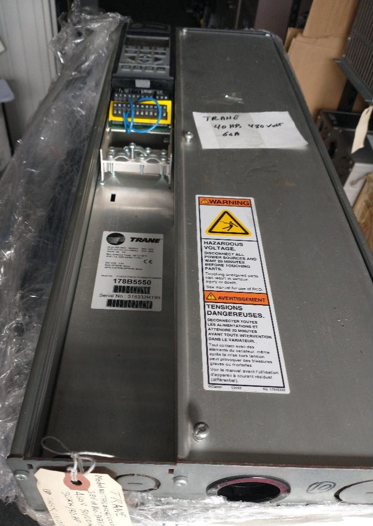 TRANE Danfoss 178B5550 TR16042GT4CN1STR0DLF00A00C0 30 KW 60A 40HP VFD Working