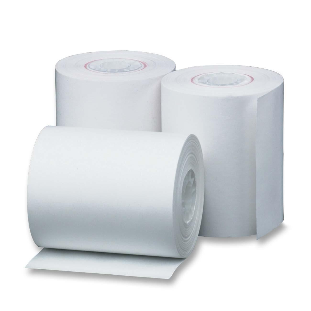 44 mm (1 3/4″) x 230 ft. White Thermal Paper Rolls (50/case) with Free Delivery