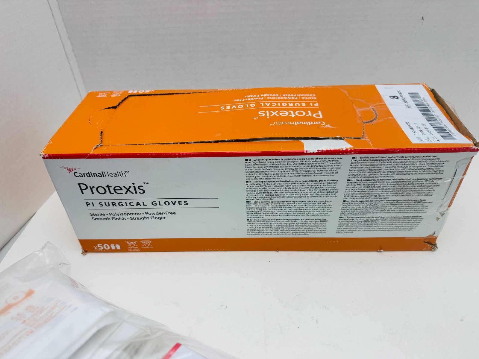 (x99) Protexis PI Surgical Sterile Powder Free Sz 8 Gloves 2D72PT80X, 2027 READ