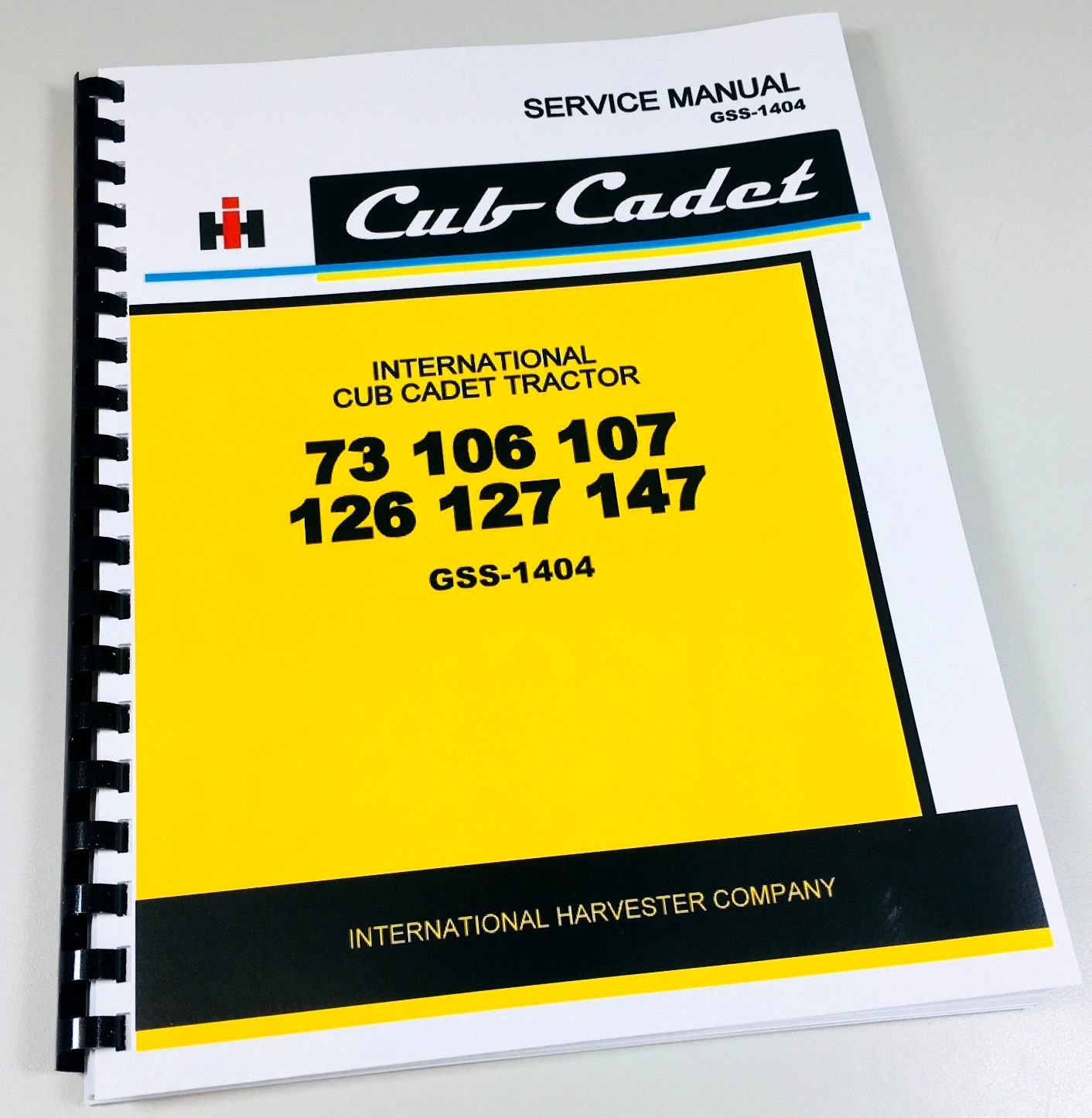 International Cub Cadet 73 106 107 Lawn Mower Garden Tractor Service Shop Manual