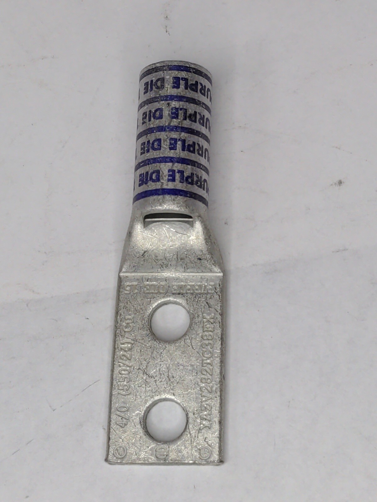 BURNDY YAZV282TC38FX 4/0 Copper Lug PURPLE DIE 15