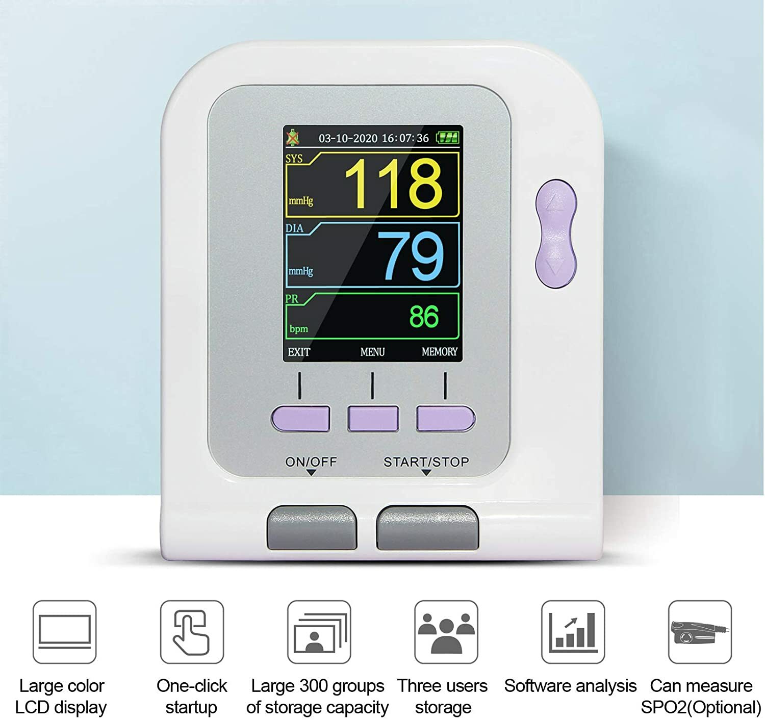 Digital Upper Blood Pressure Monitor meters sphygmomanometer,infant,child,adult