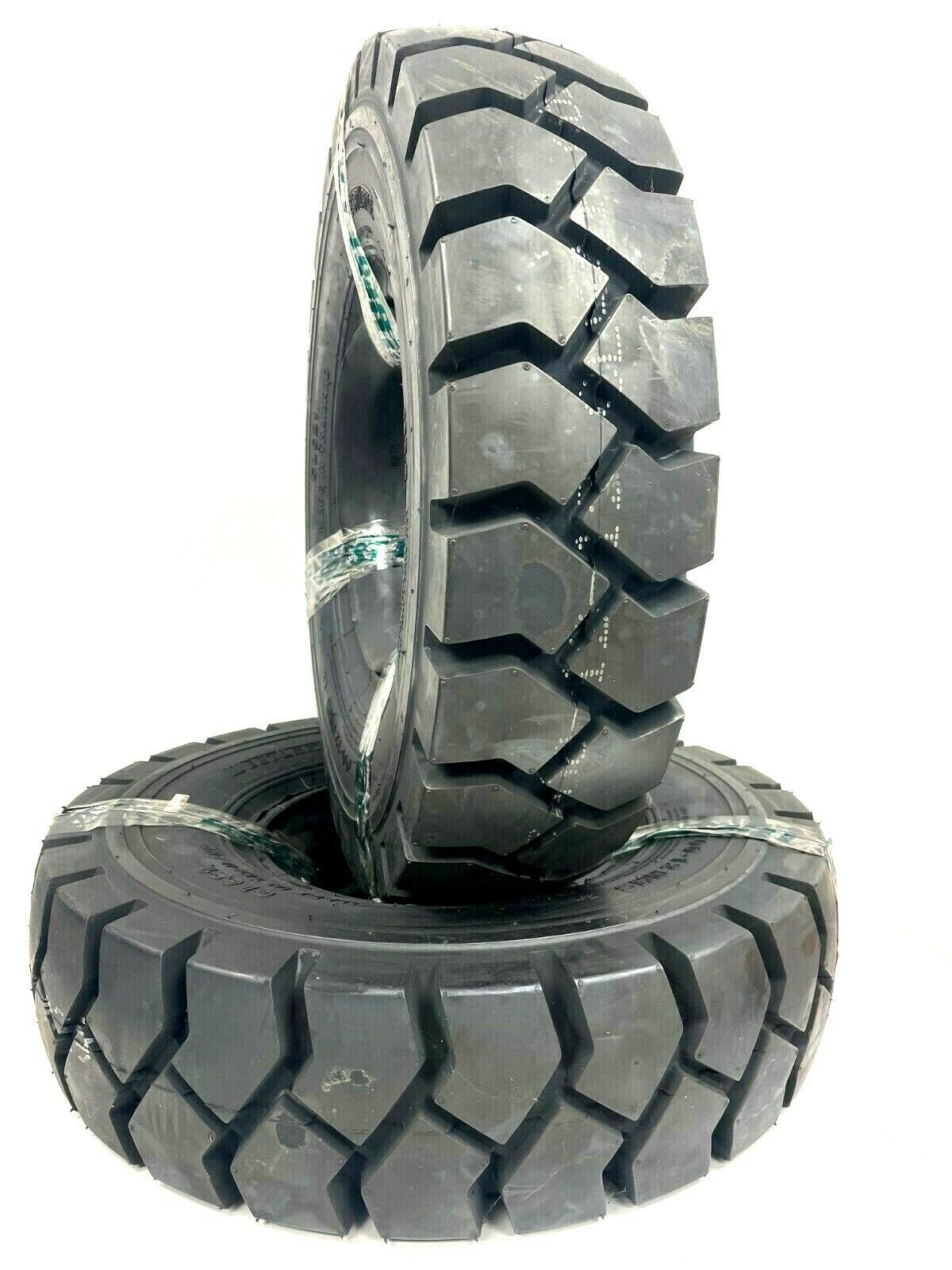 💪 Justubes SET OF TWO 6.00-9 Forklift Tires w/ Tubes & Flaps Heavy Duty 600-9