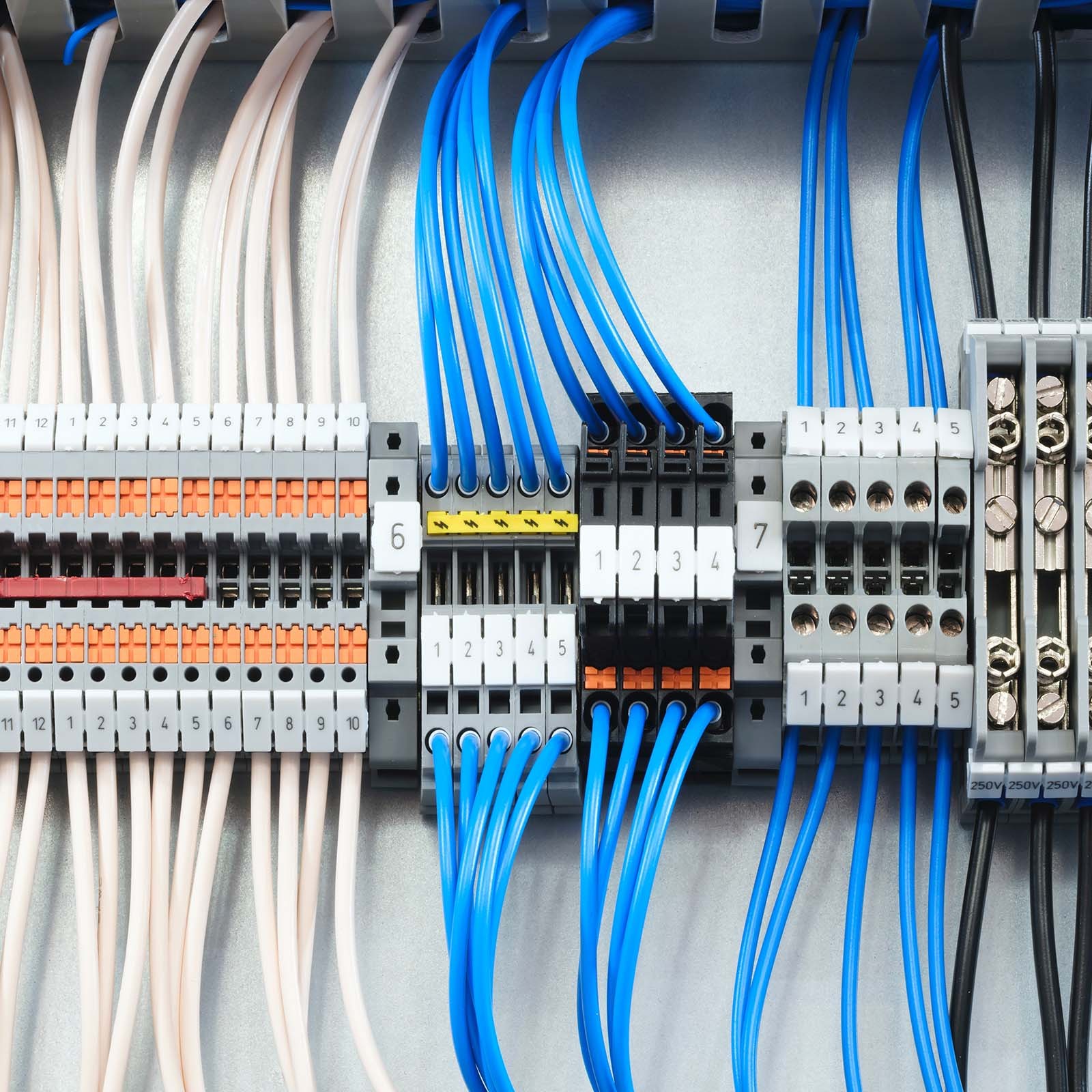 Barrier Terminal Strip Blocks 660V 20A Dual Rows 20P DIN Rail Base Connector