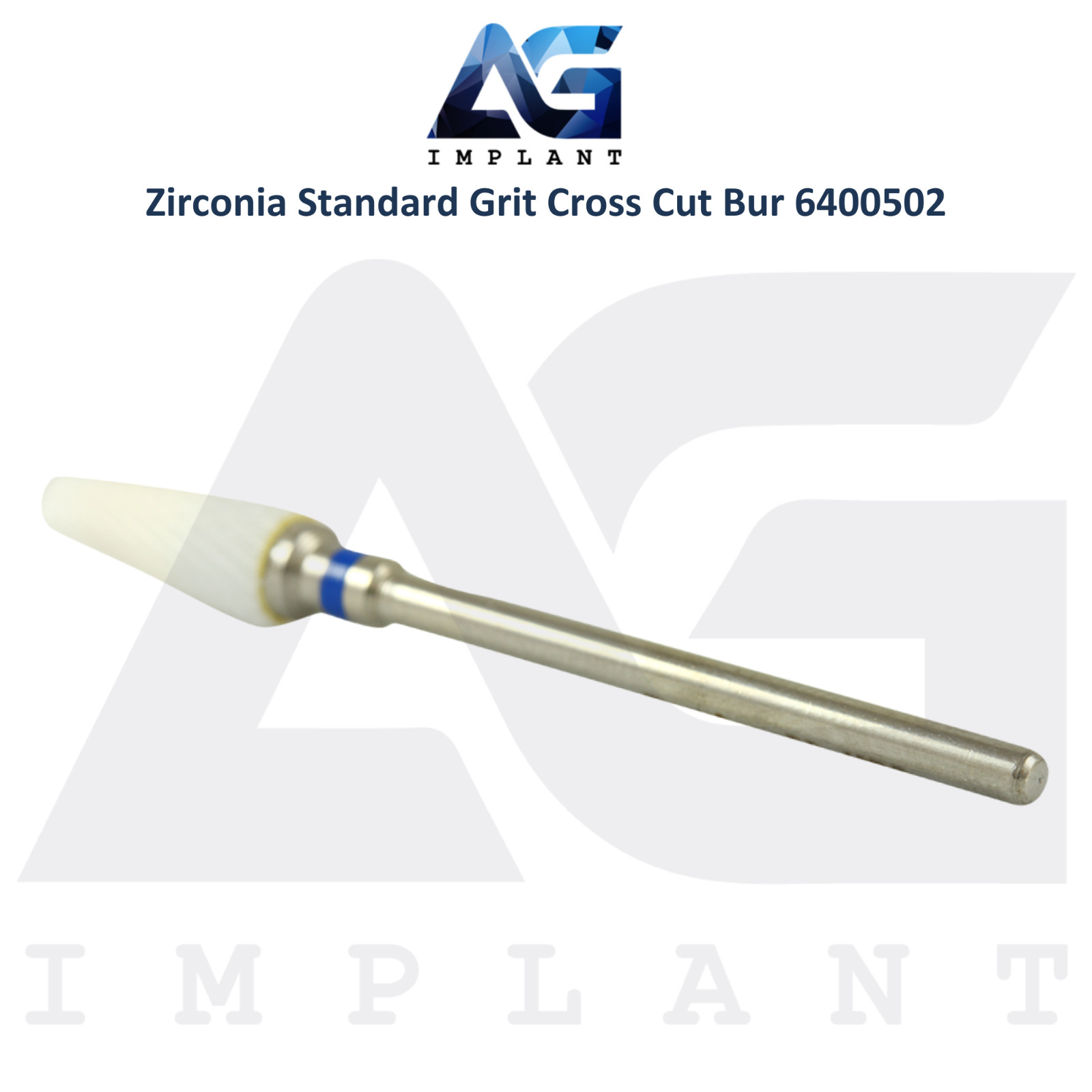Dental Wilson Cross Cut Conical Standard Bur Ø6.0×14.5mm White Zirconia 6400502