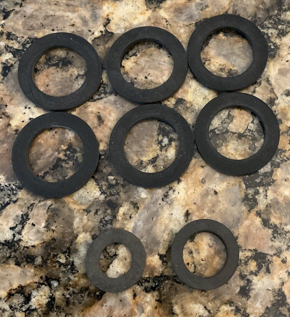 O Ring’s Gasket Lot of 8 Garden Home Fix/ Six 1 inch / 2 Mixed/ No Leak Repair