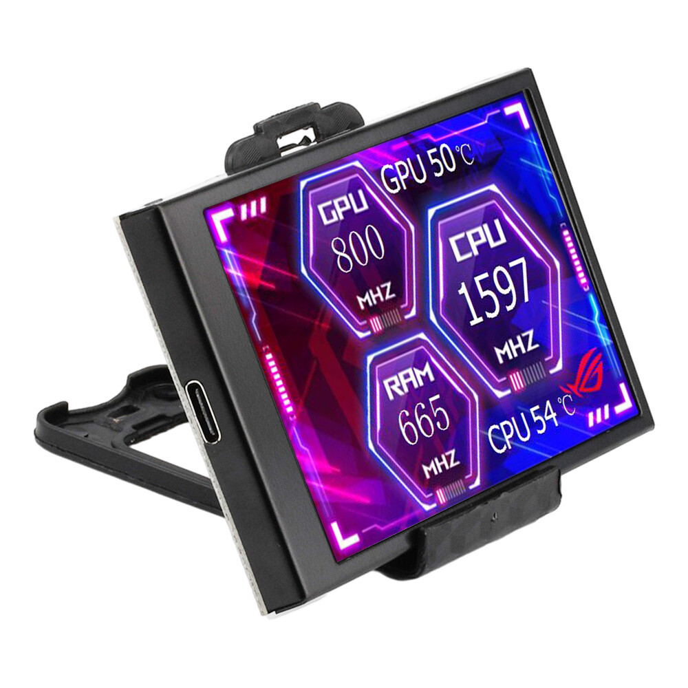 3.5 Inch IPS Secondary Screen Computer CPU Display USB LCD Monitor for AIDA64
