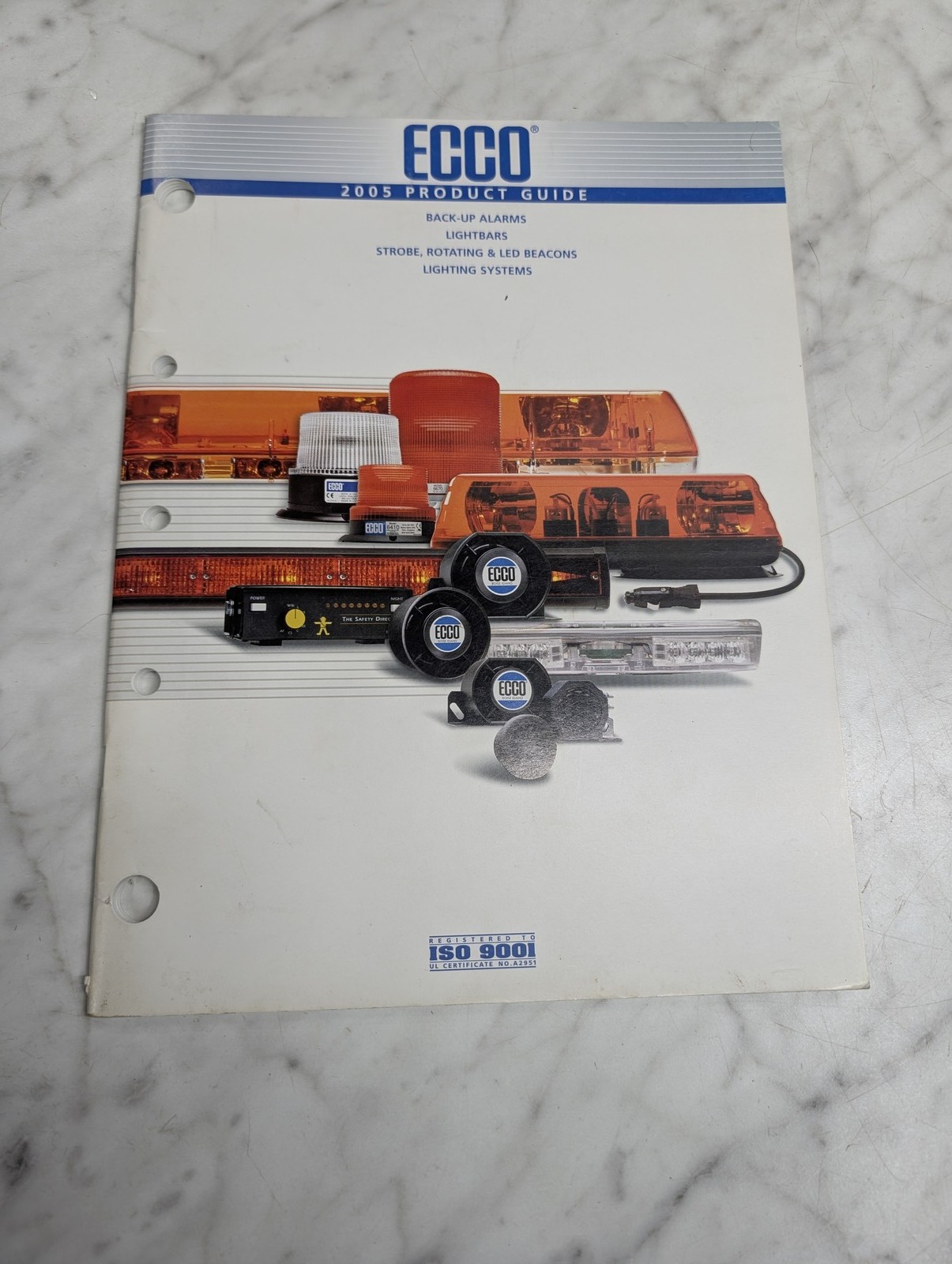 ECCO 2005 PRODUCT GUIDE BACK UP ALARMS LIGHTBARS STROBE ROTATING LED BEACONS