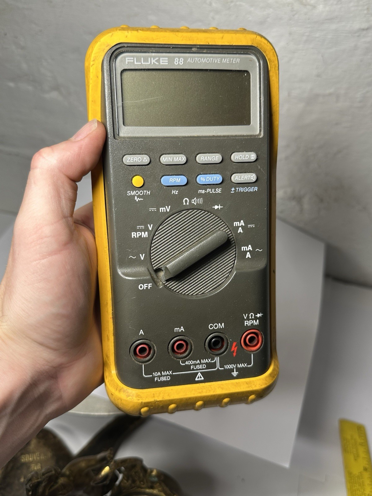 FLUKE 88 Automotive Voltmeter Electrical Meter Auto Tool Used Working
