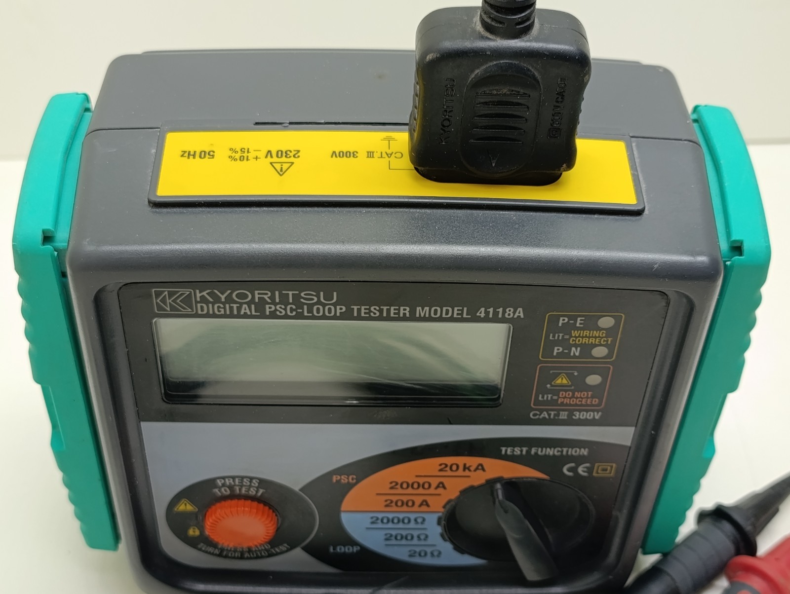 Kyoritsu Digital PSC Loop Tester Model 4118A 20kA 2000 Fault Impedance Meter