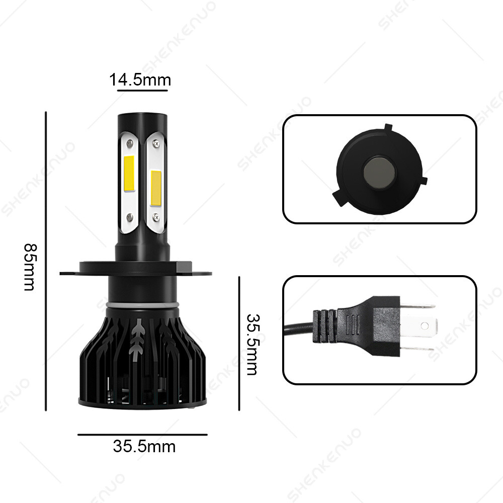 2 SUPER Brite 4Side LED light for Massey Ferguson AGCO ACP0355690 headlight Bulb