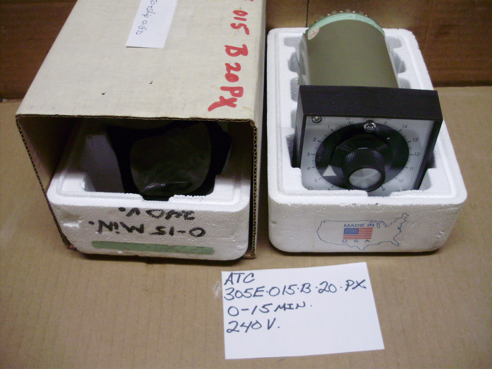 ATC & Paragon Electric Timers, 0 -15 min / 240 Volt, 0-30 min /120 Volt, 24 Hour