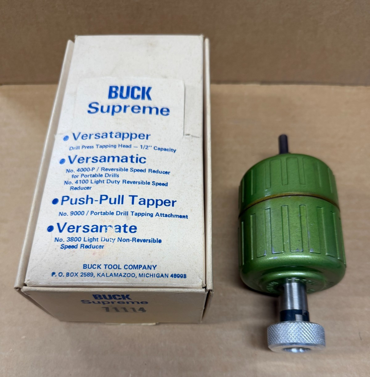 BUCK SUPREME 71114 VERSATAPPER VERSAMATIC PUSH-PULL TAPPER VERSAMATE