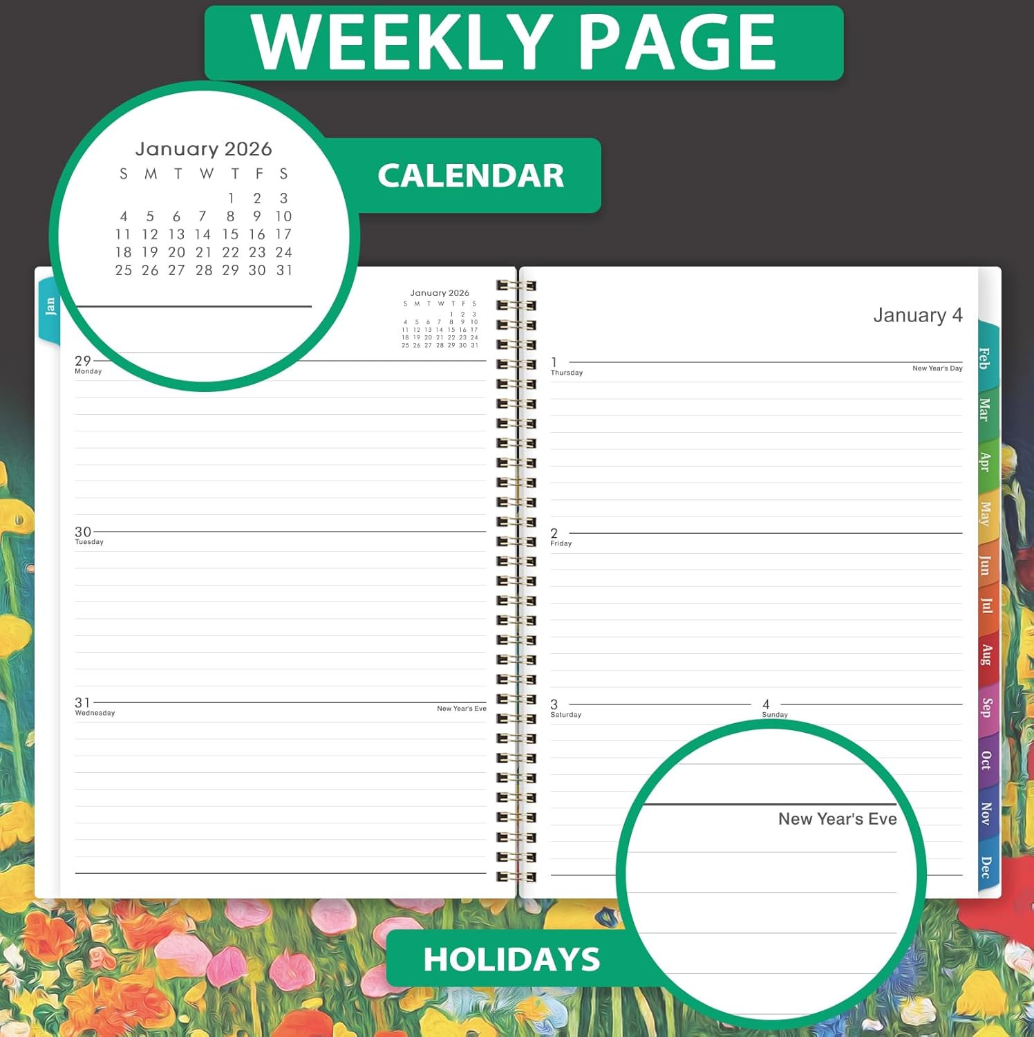 2025 Planner – 2025 Planner Weekly and Monthly, January 2025-December 2025, Larg