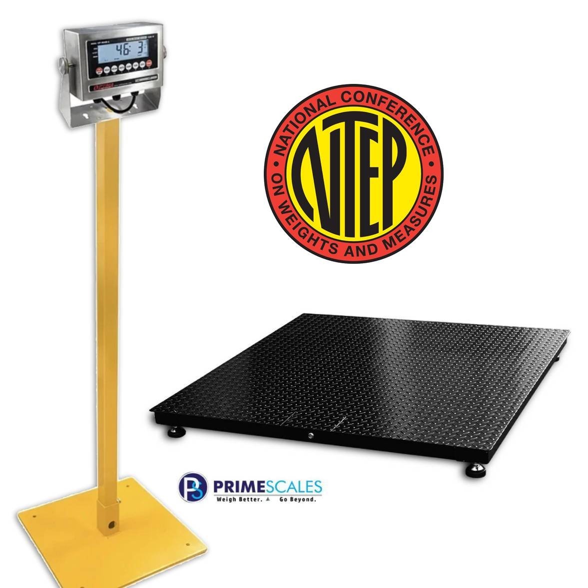 Industrial 48″x48″ Floor Scale 5000 lb Heavy Duty Platform Scale 4’x4′