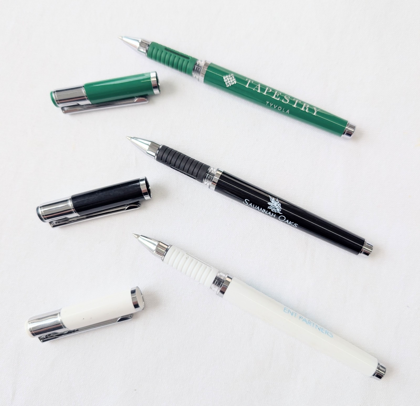 20ct Lot Misprint GEL INK Rollerball Stick Pens w/cap: Textured Grip