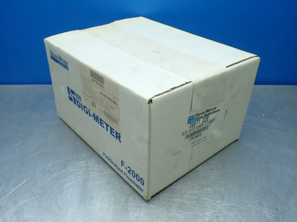 BLUE WHITE BLUE WHITE DIGI-METER FLOWMETER. RTPB10M2GM2