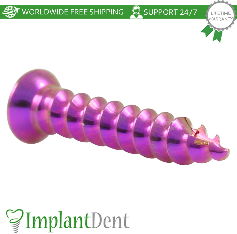 5x Self Tapping GBR Screw 1.6mm For Membrane Fixation Titanium Dental Fixture