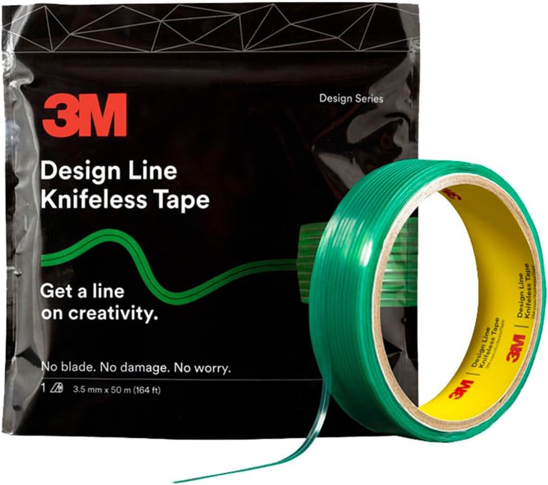 3M Knifeless Tape Design Line KTS-DL1, Green, 3.5 Mm X 50 M, 20/Case