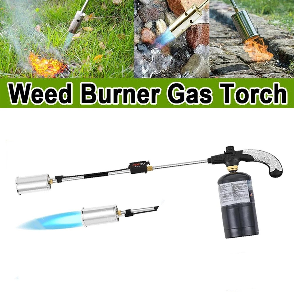 Propane Torch Weed Burner Weed Torch Flamethrower Heavy Duty Blow Torch Control