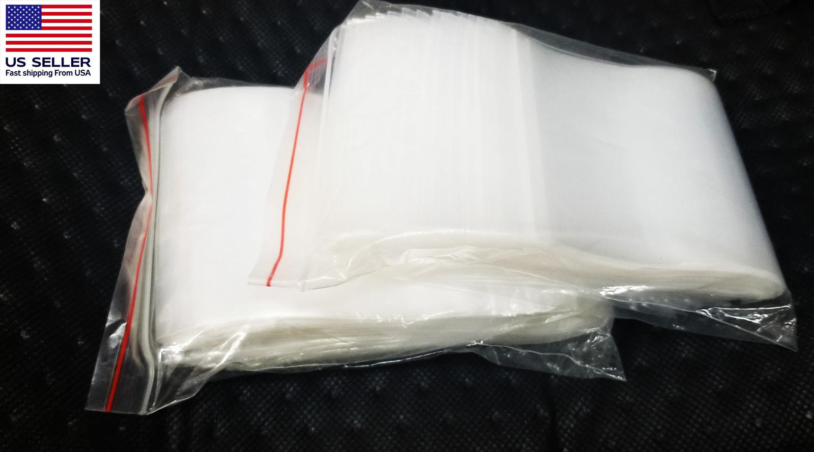500pc 4.50″ x 6.25″ 2 Mil Clear Plastic Zip Lock Bag Zipper lock Bag Reclosable