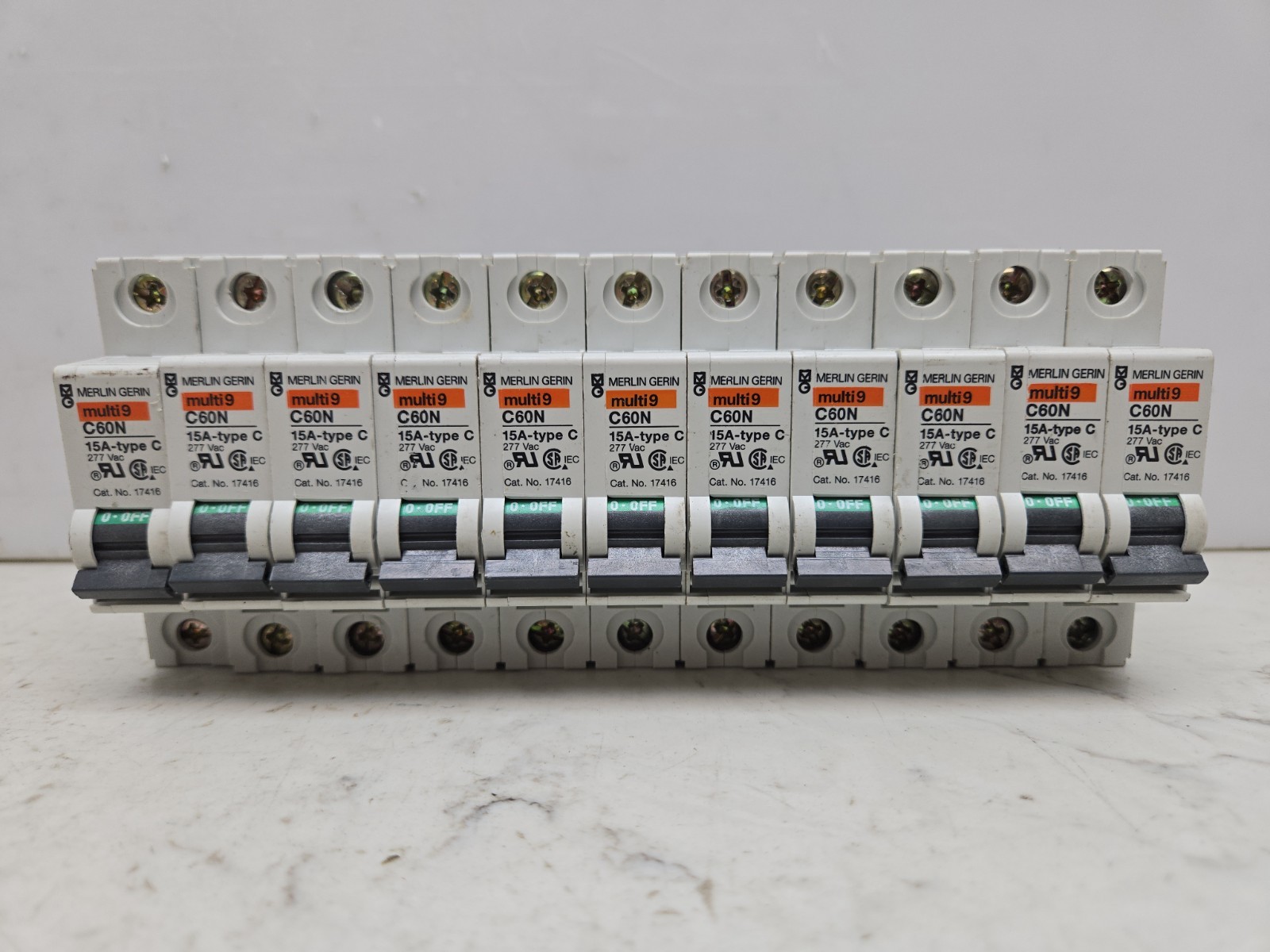 Mixed Lot of 24 Single Pole Miniature Circuit Breaker Mix of 1 to 40 Amp See Pic